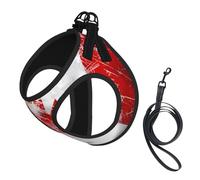 Retro Canada Flag Dog Harness - Equipped with Reflective Straps and Quick Release Buckles - Suitable for Small Cats and Dogs