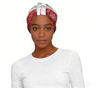 Retro Canada Flag Elastic Headscarf Hat Soft Light Comfort Breathable for Women Daily Wear and Sleep Cap
