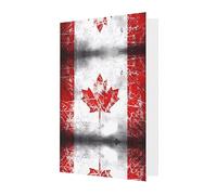 Retro Canada Flag Greeting Cards For All Occasions - Blank Greeting Cards With Envelopes, Holiday Cards 4x6 Inches Red