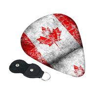 Retro Canada Flag Guitar Picks, 6 Pack Includes Thin(.46mm), Medium(.71mm) & Heavy Gauges(.96mm) Suitable For Guitar, Ukulele, Etc.