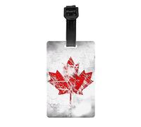 Retro Canada Flag Luggage Tags Unique Travel Baggage Bag Tags Suitcase Identify Labels Bag Labels Suitcase Tags