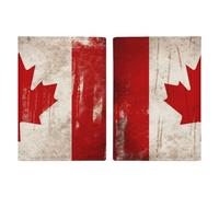 Retro Canada Flag Passport Holder Passport Wallet PU Leather Passports Protective Cover Slim Travel Accessories