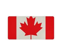 Retro Canada Flag Pattern Mouse Pad Gaming Mousepad Desk Mat Smoothing Rubber Mousepad for Fluid Control Ultra-Stable Non-Slip Rubber Base Mouse Pad (24x12 in)