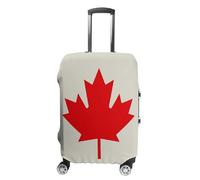 Retro Canada Flag Pattern Suitcase Covers Luggage Protector - Travel Elastic Baggage Case Protective, Washable Anti-scratch Large Suit Case Cover for Suitcases Fits 19-32 Inch Luggages, white, Small