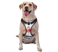 Retro Canada Flag Premium Dog Harness for Small, Medium, and Large Dogs - Durable, No Pull with Reflective Straps and Quick Release BucklesSmall