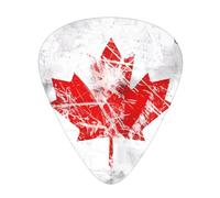Retro Canada Flag Print Guitar Picks 12 Pack - Thin Medium Heavy Plectrums for Acoustic Guitar Bass Electric Guitar
