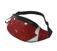 Retro Canada Flag Printed Fanny Pack for Men Women Crossbody Waist Bag Pack Bum Bag with Adjustable Strap for Hiking Running Travel Cycling