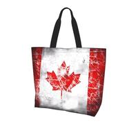 Retro Canada Flag Shoulder bag.Stylish all-over print women's style, lightweight, large capacity for everyday use
