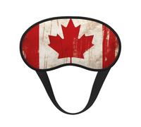 Retro Canada Flag Sleep Mask for Side Sleeper, Light Blocking Night Masks for Sleeping Eye Mask for Women Men Eye Cover Soft Comfortable Eye Shade for Travel, Nap