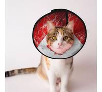 Retro Canada Flag Soft Dog Cone Collar, Depets Adjustable Recovery Pet Cone E-Collar for Cats Kittens Rabbits, Comfy Elizabethan Collar