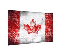 Retro Canada Flag Wooden Jigsaw Puzzle 300 Pieces Horizontal for Family Leisure and Parent-child Interaction