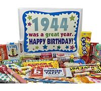 RETRO CANDY YUM ~ 1944 78th Birthday Gift Box of Nostalgic Candy from Childhood for 78 Year Old Man or Woman Born 1944