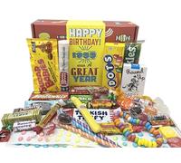 RETRO CANDY YUM ~ 1955 69th Birthday Nostalgic Candy Gift Basket Box Assortment from Childhood Memories for 69 Year Old Woman or Man Born 1955 jr
