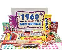 RETRO CANDY YUM ~ 1960 64th Birthday Gift Box Nostalgic Candy Mix from Childhood for 64 Year Old Man or Woman Born 1960 Jr