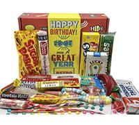 RETRO CANDY YUM ~ 1961 62nd Birthday Gift Box Nostalgic Candy Mix from Childhood for 62 Year Old Woman or Man Born 1961 Jr