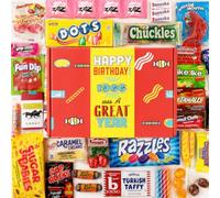 RETRO CANDY YUM 1966 Birthday Gift Box, 30-Kinds Nostalgia Candy Assortment