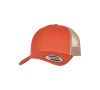 Flexfit Baseball Cap - Retro Trucker 2-Tone, Rustic Orange/Khaki, One Size