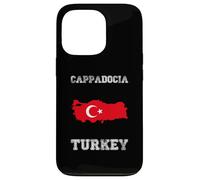 Retro Cappadocia Turkey Distressed Turkey Flag Case for iPhone 13 Pro