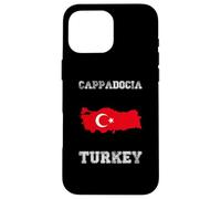 Retro Cappadocia Turkey Distressed Turkey Flag Case for iPhone 16 Pro Max