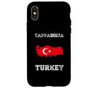 Retro Cappadocia Turkey Distressed Turkey Flag Case for iPhone X/XS