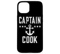 Retro Captain Cook Family Cruise Boat Vacation Lake Boating Case for iPhone 15 Plus