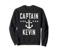 Retro Captain Kevin Personalized Nautical Family Cruise Boat Sweatshirt