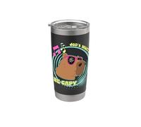 Retro Capybara- Funny- Don't Worry BE CAPPY Stainless Steel Insulated Tumbler