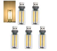 Retro Car Lamps,USB LED Car Interior Atmosphere Lights,Plug-in USB Automotive Light,USB Charging Night Lamps,Mini LED Bulb Lamp for Car, Bedroom,Hallway,Living Room,Computer