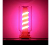 Retro Car USB LED Interior Lamps, 2 PCS Touch Dimmable Atmosphere Lights, Portable Mini Night Light for Vehicles, Yellow Glow