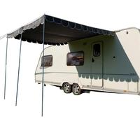 Retro Caravan Shade Canopy - Charcoal