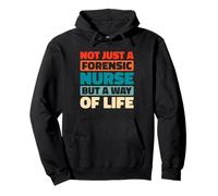 Retro Caretaker Nursing - Hospital Vintage Forensic Nurse Pullover Hoodie