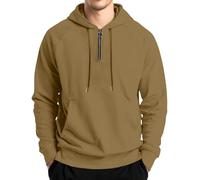 Retro Cargo Sweatshirts Mens UK Corduroy Pullover V- Neck Snap Zip-Up Work Jumpers Stand Collar Quilted Warm Outwear Loose Sweater Overshirt Tops Leisure Comfy Long Sleeve Winter Cotton Hoody Khaki