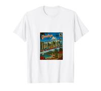 Retro Caribbean Island Paradise,Dominica Vintage Travel Post T-Shirt