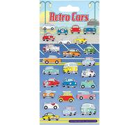 Retro Cars 3D Resin Reusable Craft Stickers