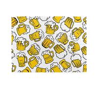 Retro Cartoon Beer,500 Pieces Puzzles for Adults-Wooden Jigsaw Puzzle for Adults Elderly