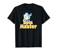 Retro Cartoon Dog Peace Sign Spin Master Humor T-Shirt