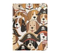 Retro Cartoon Pirates Dog Leather Passport Holder Cover for travel Wallet Combo Travel Passport Wallet for men Lightweight