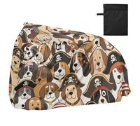 Retro Cartoon Pirates Dog Waterproof Covers for Bike with Lock Holes Indoor Outdoor Storage Exercise Bike Cover Fits for Most protectores para bicicleta