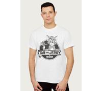 Retro Cartoon Star Logo T-Shirt Tom & Jerry White XXL