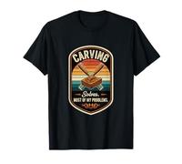 Retro Carving Solves Most of My Problems Funny Wood Carver T-Shirt