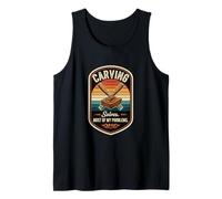 Retro Carving Solves Most of My Problems Funny Wood Carver Tank Top