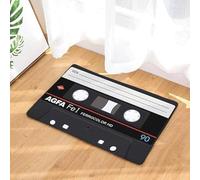 Retro Cassette Agfa Doormat, Cassette Lovers House Decorative Welcome Doormat 23.6x15.7 Inch