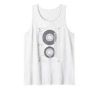 Retro Cassette Audio Tape Graphic Vintage Aesthetic Design Tank Top