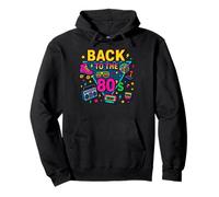 Retro Cassette Boombox Arcade Roller Skate Back to the 80s Pullover Hoodie