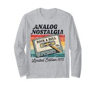 Retro Cassette Case 70s Vintage Music Analog Nostalgia Long Sleeve T-Shirt