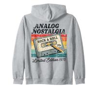Retro Cassette Case 70s Vintage Music Analog Nostalgia Zip Hoodie