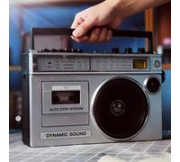 Retro Cassette CD Player, Bluetooth Boombox with AM/FM Radio and Tape Recorder, Supports SD/USB Input for Family Gatherings and Travel