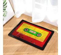 Retro Cassette Doormat, Cassette Lovers House Decorative Welcome Doormat 23.6x15.7 Inch