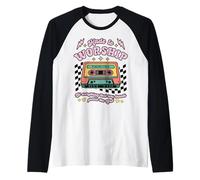 Retro Cassette Made to Worship Christian Music Bible Faith Raglan Baseball Tee