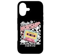 Retro Cassette Made to Worship Psalms 150:6 Christian Music Case for iPhone 17